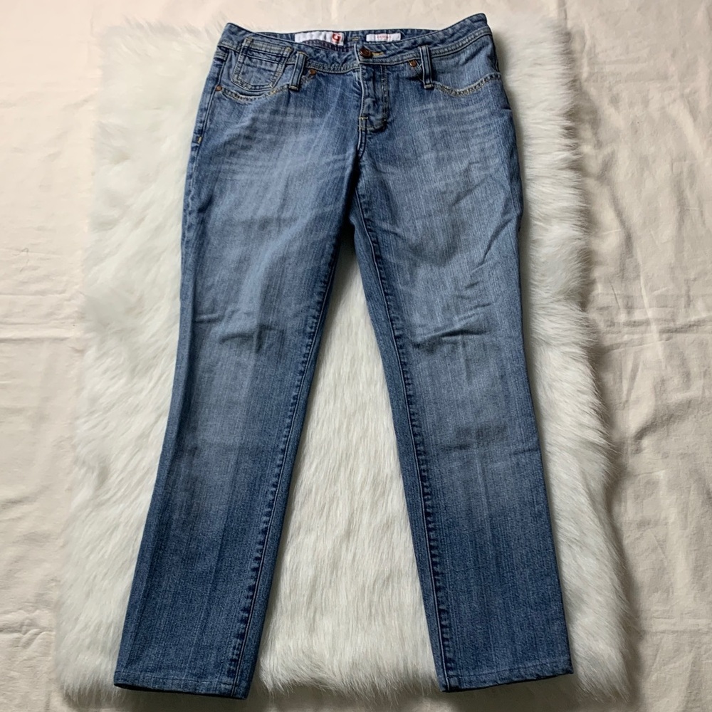 G by Guess Women's Straight Leg Blue Jeans